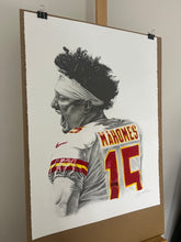 Load image into Gallery viewer, Patrick Mahomes Drawing - Original
