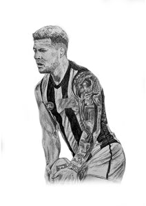 Jordan De Goey Drawing - A4 Print