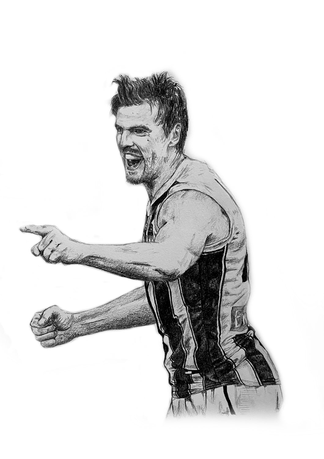 Scott Pendlebury Drawing - A4 Print