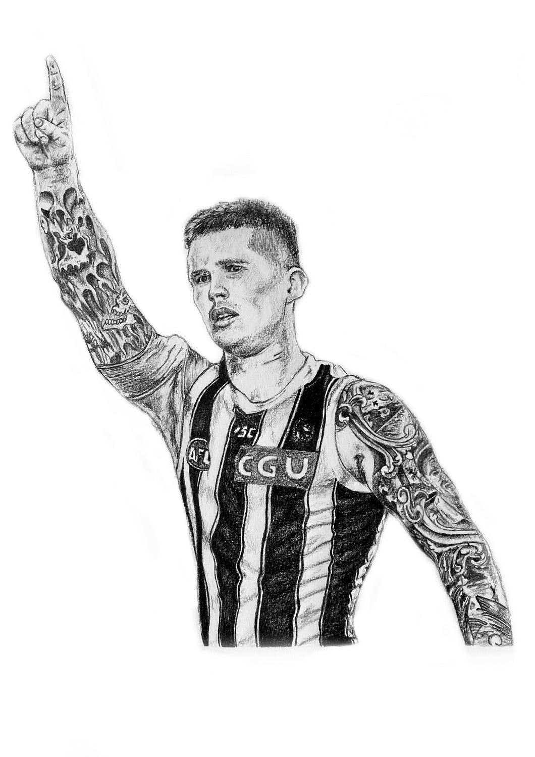 Dayne Beams Drawing - A4 Print