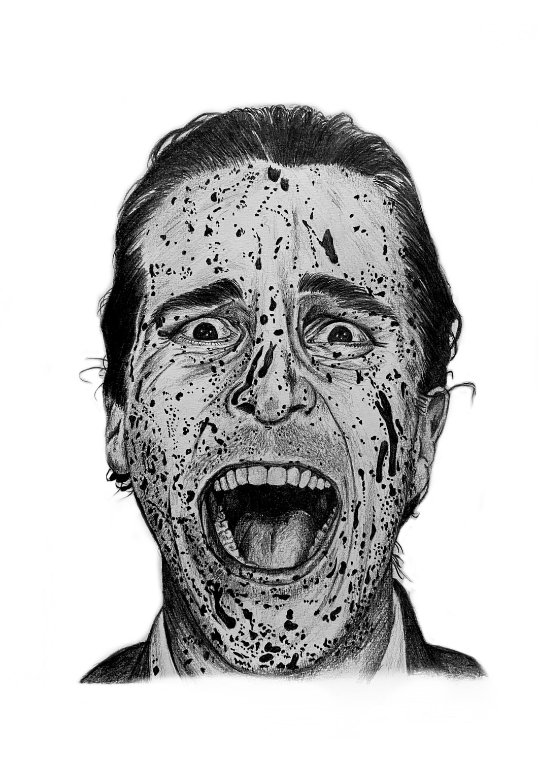 Patrick Bateman / American Psycho Drawing - A4 Print