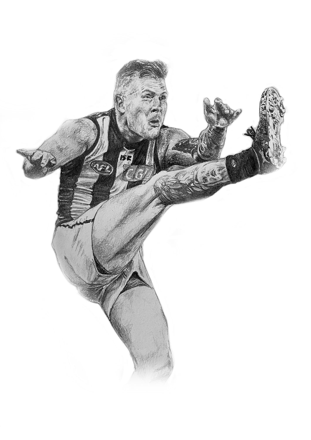 Jordan De Goey Drawing - A4 Print