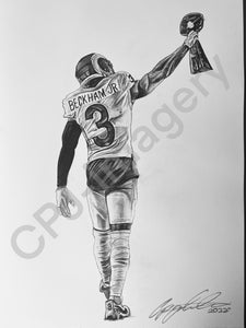 Odell Beckham Jr. Drawing - Prints