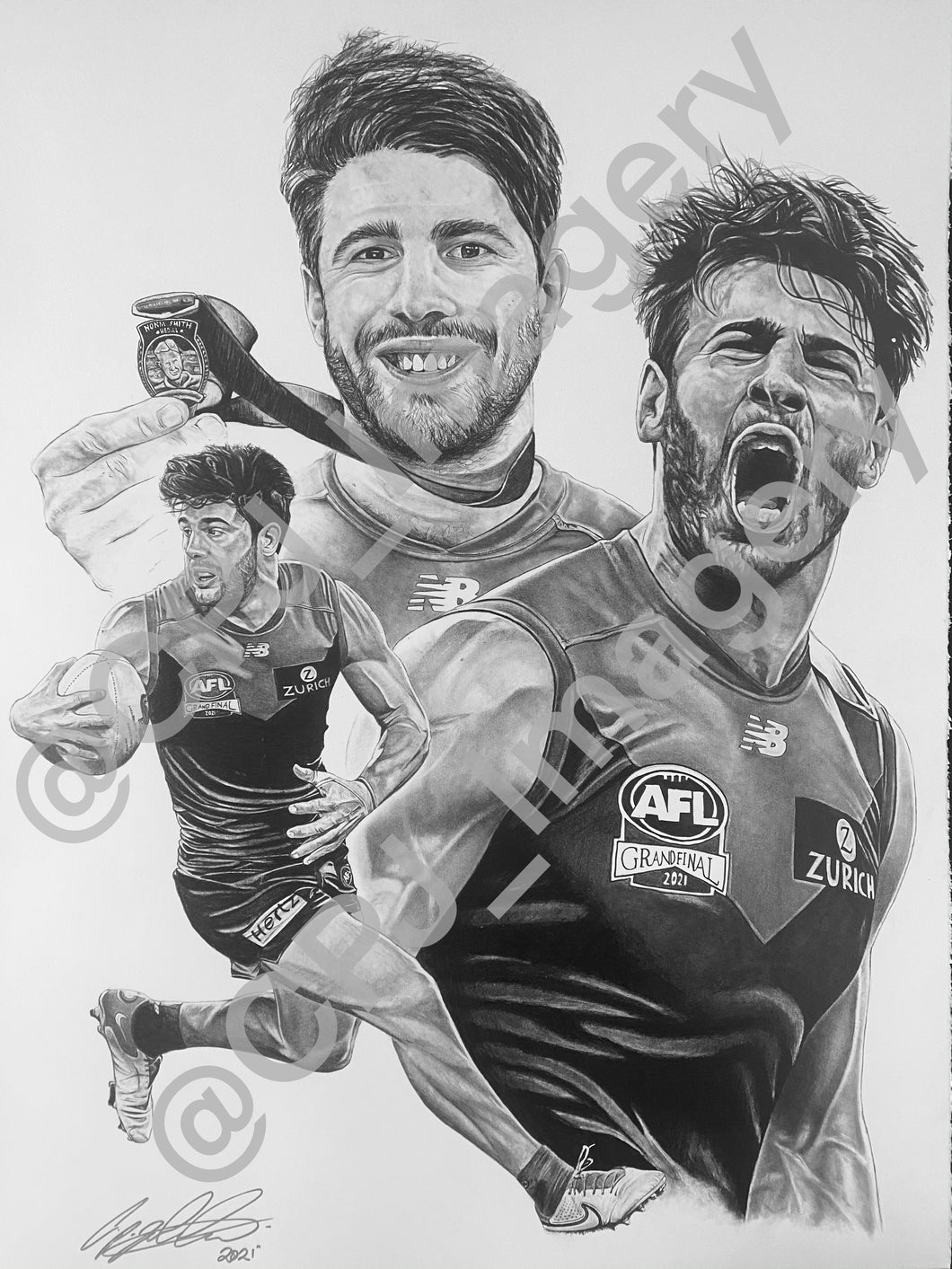 Christian Petracca Drawing - A1 Print