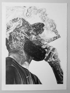 Lebron James Portrait - A1 Print