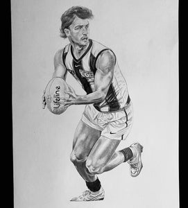 Josh Daicos Drawing - a3 Print