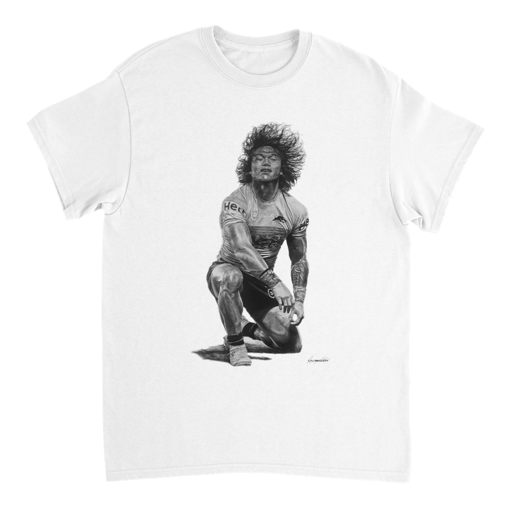 Brian To'o (Front Print) - Heavyweight Unisex T-shirt