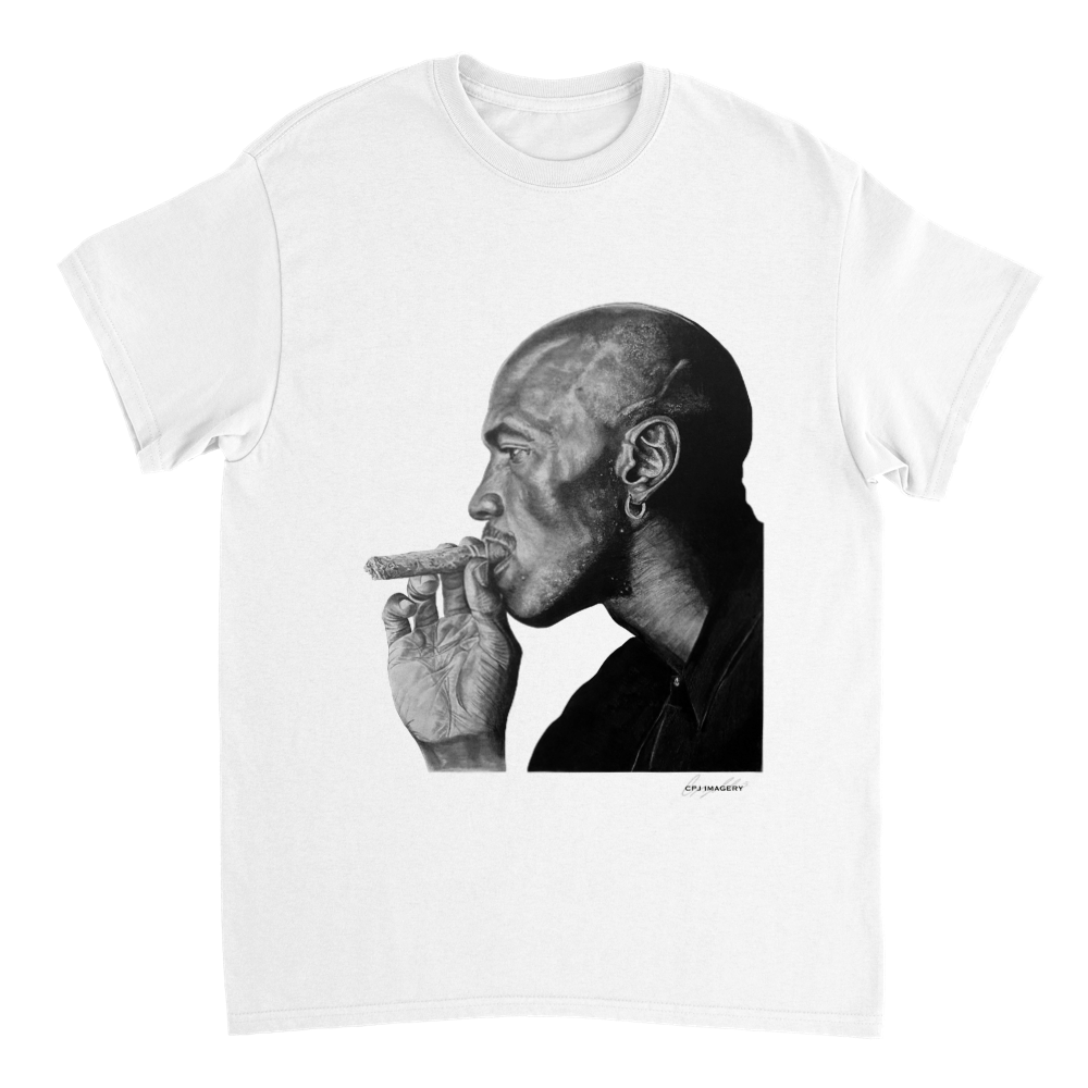 Michael Jordan (Front Print) - Heavyweight Unisex T-shirt