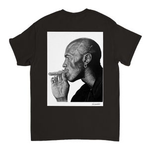 Michael Jordan (Back Print) - Heavyweight Unisex Crewneck T-shirt